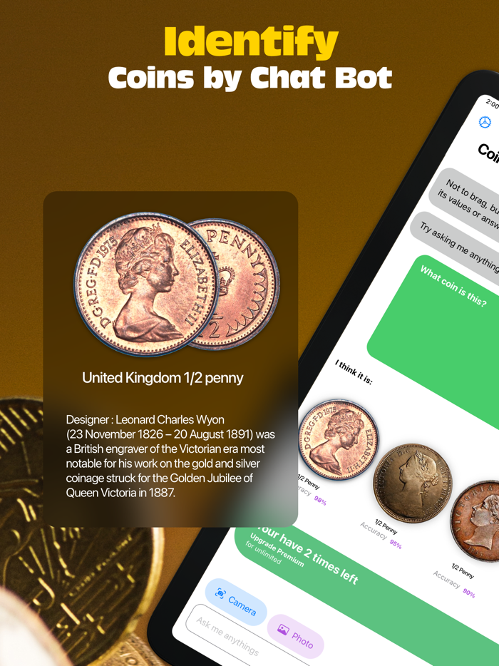 CoinGenie Identify Coins