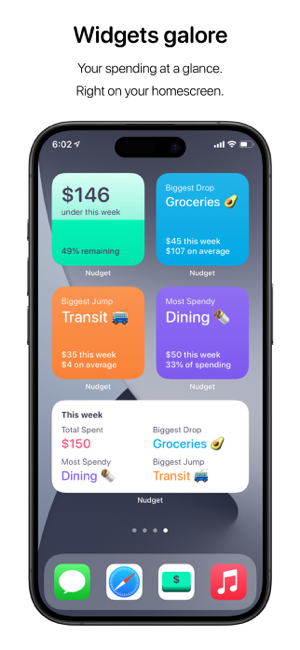 ‎Nudget: Spending Tracker Screenshot