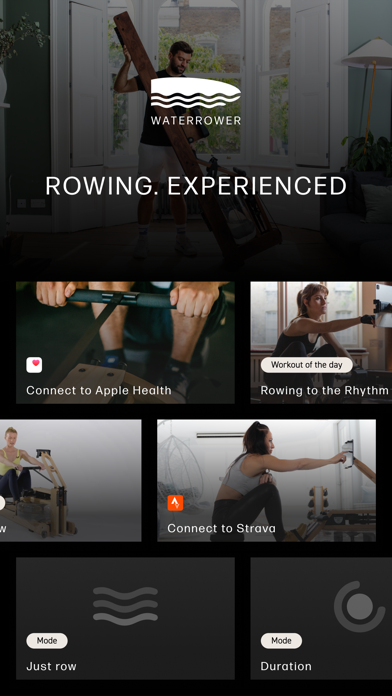 Screenshot #1 pour WATERROWER Connect