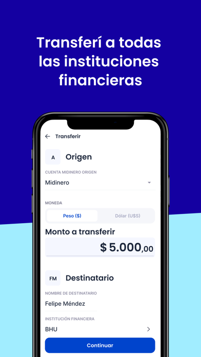 Midinero App Screenshot