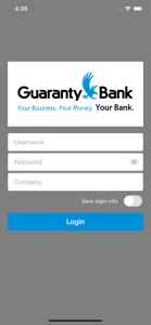 Guaranty Bank Business mRDC screenshot #1 for iPhone
