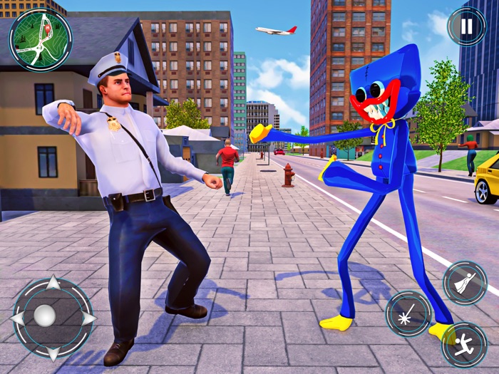 Flying Hero Horror Superhero