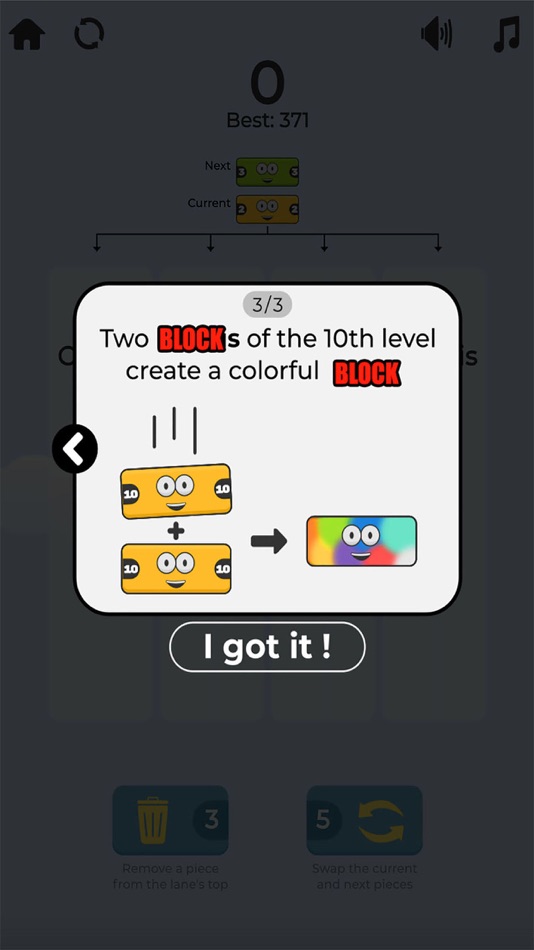 #5. Merging Blocks Game (iOS) 来自: Liana Silva