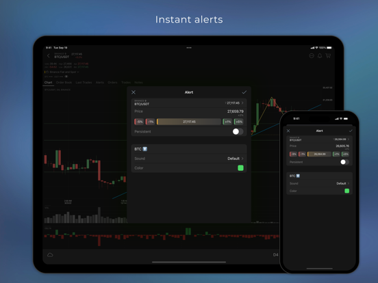 TabTrader - crypto terminal iPad app afbeelding 3