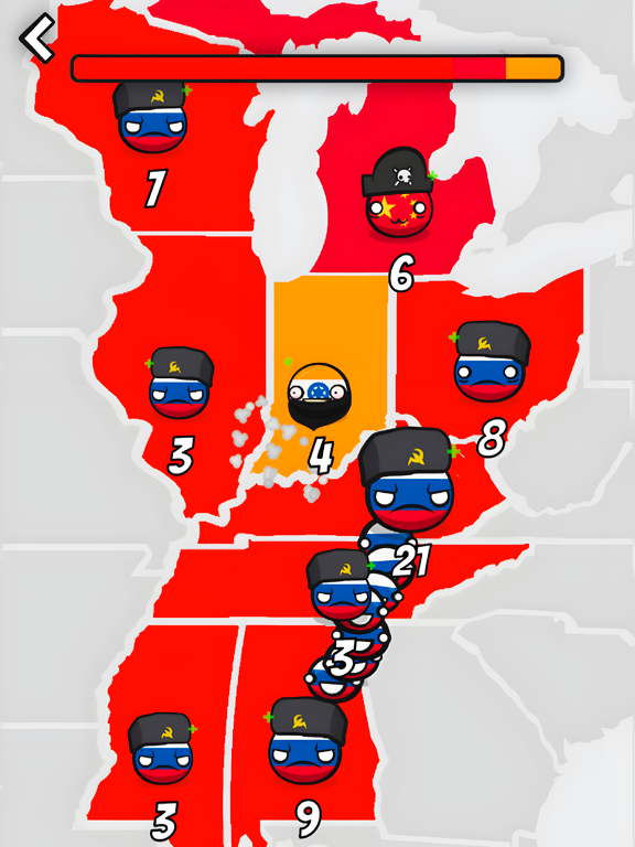 Country Balls Io: Battle Arena iPad screenshot 6 - Games app