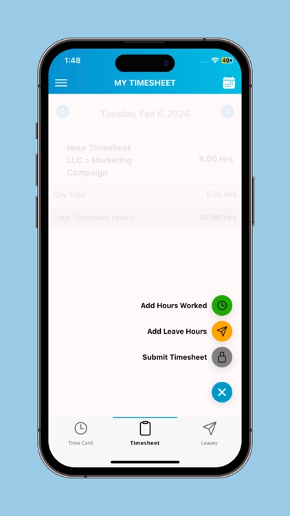 Hour Timesheet Mobile©