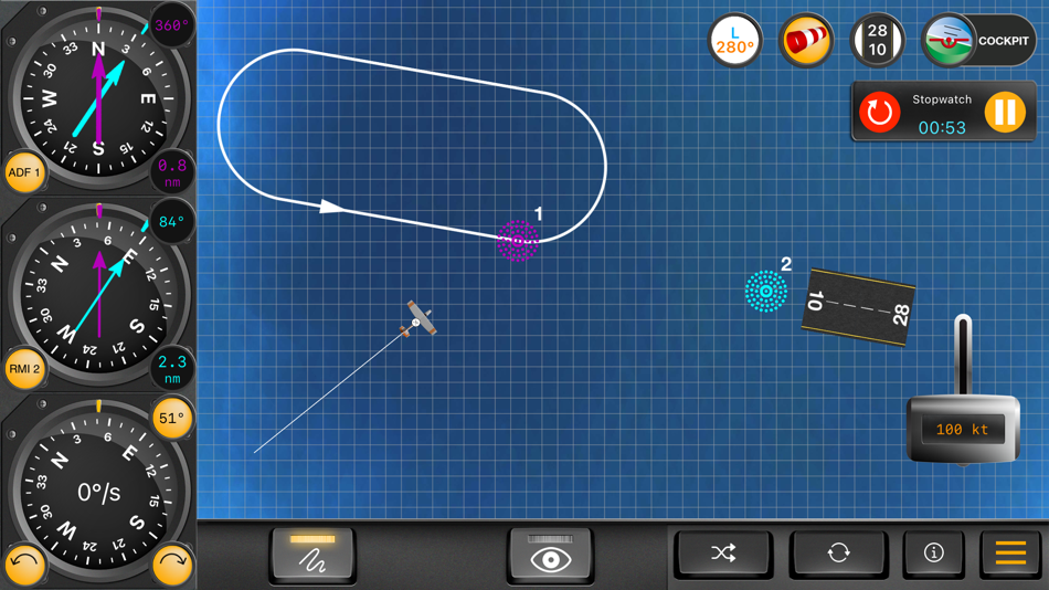 #2. ADF + RMI (IFR) Instructor (iOS) By: Flygo-Aviation Ltd