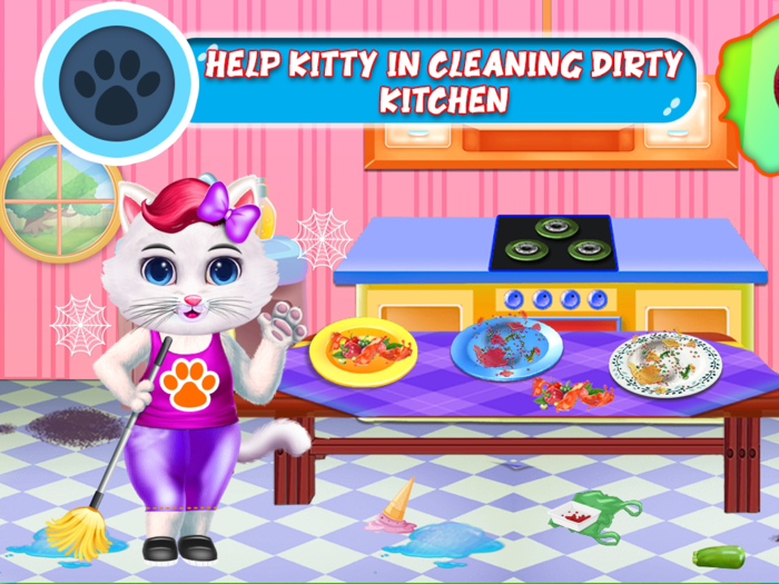 Kitty House Cleanup and Decorate