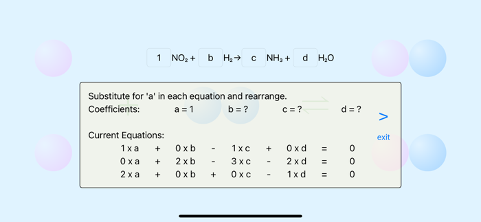 Interactive Equation Balancer