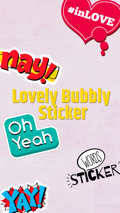 Screenshot #1 pour Lovely Bubbly Sticker