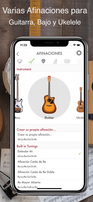 Afinador de Guitarra, Bajo,Uke en App Store