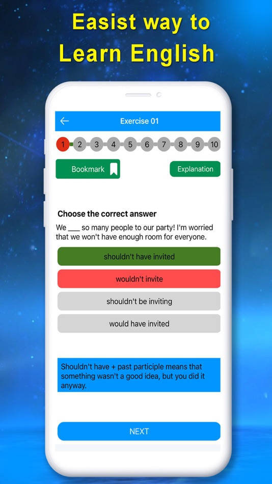 #4. English Grammar Quiz App (iOS) 由: Muhammad Asad Arman