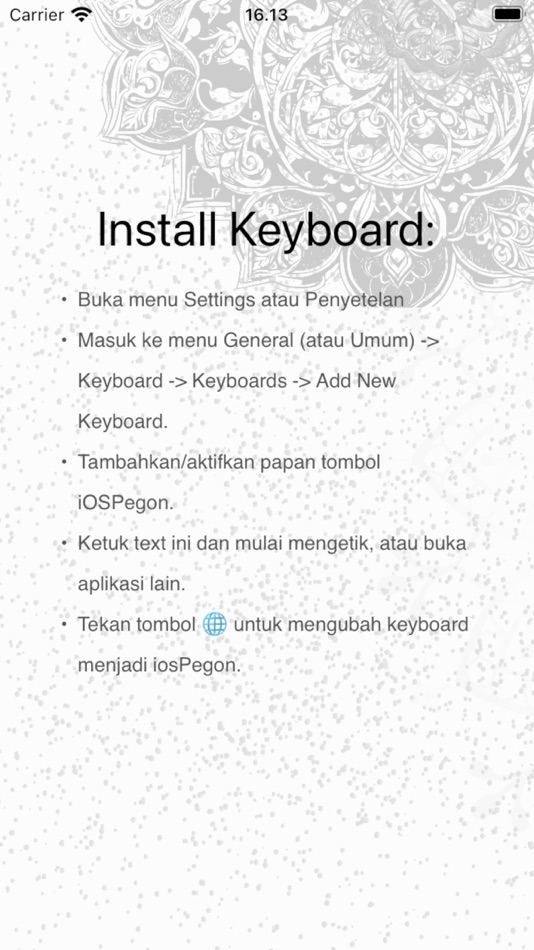 #2. Pegon Virtual Keyboard (iOS) Podle: Kementerian Agama RI