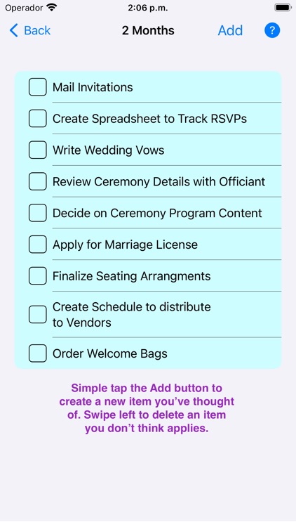 Wedding Timeline Checklist
