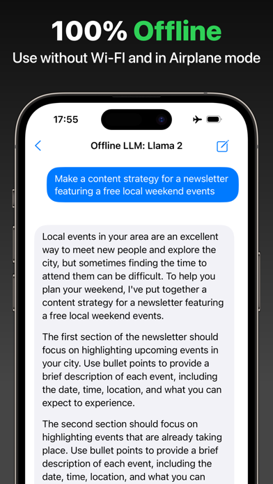 Offline LLM: Private AI Chat Screenshot