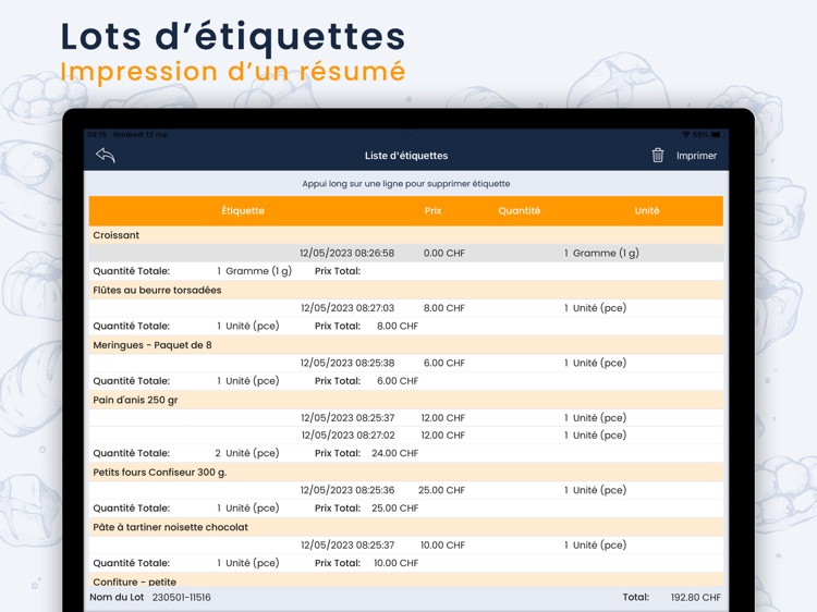 In-App Label & Recipe V2 screenshot-3