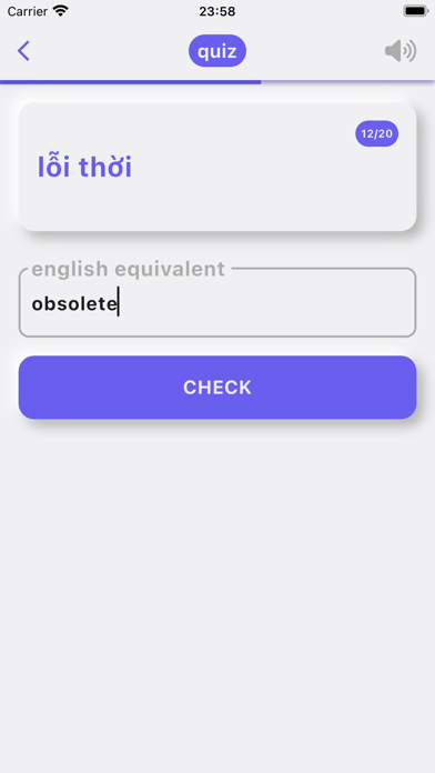 just vocabs Screenshot