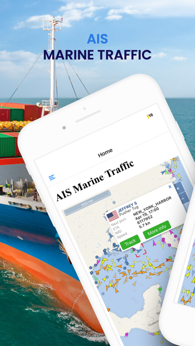 Live Marine Traffic Screenshot