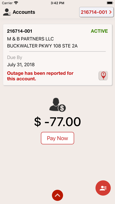 My Energy Account Screenshot