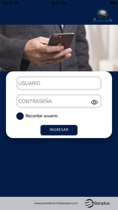 President's Club Móvil Screenshot
