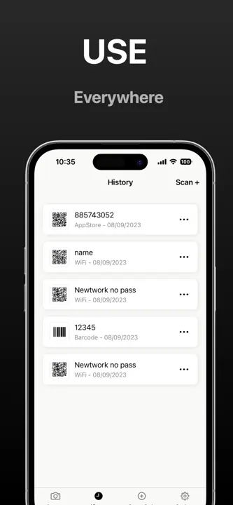 QR Code & Barcode Scanner app. : capture d’écran 5 sur 5