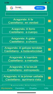 diccionario aragonés iphone screenshot 1