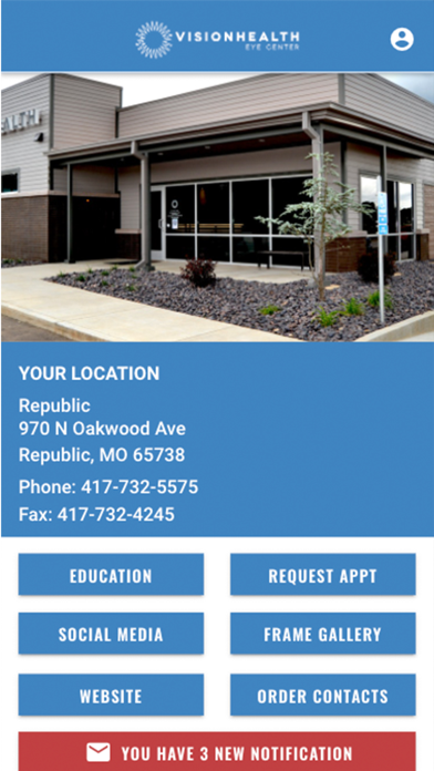 VisionHealth Eye Center Screenshot