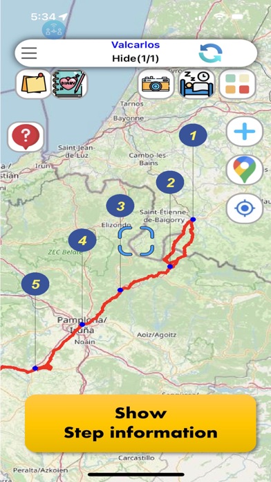 Camino Map : French wayのおすすめ画像1