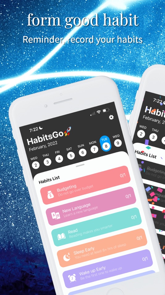 #1. HabitsGo (iOS) 由: Kai Chi Tsao