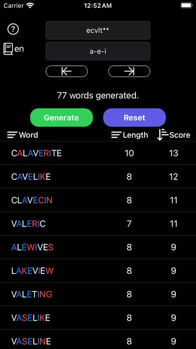 Word Generator: Find & Solve Screenshot