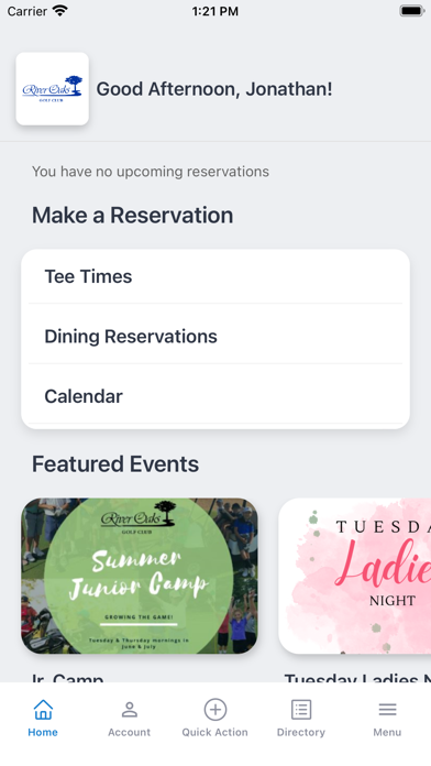 River Oaks App Screenshot