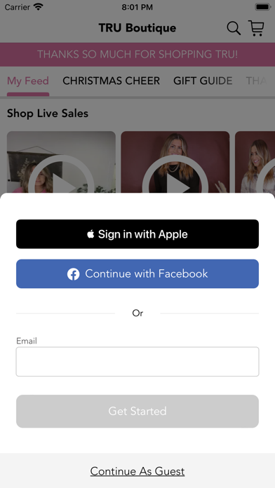 TRU Boutique Screenshot