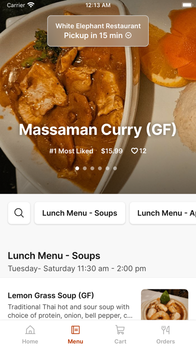 White Elephant Restaurant Screenshot