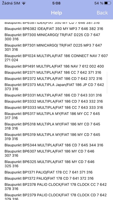 RADIO CODE for FIAT B&Bのおすすめ画像4