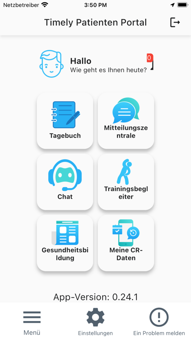 Timely Patient Portal Screenshot
