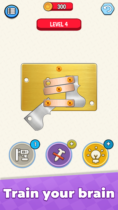 Screw off bolts nuts puzzle Screenshot
