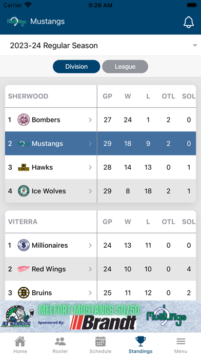 Melfort Mustangs Official App Screenshot