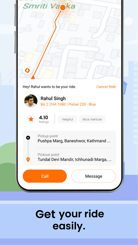 #4. Gyre: Request a ride (iOS) 由: Gyre Services Pvt Ltd