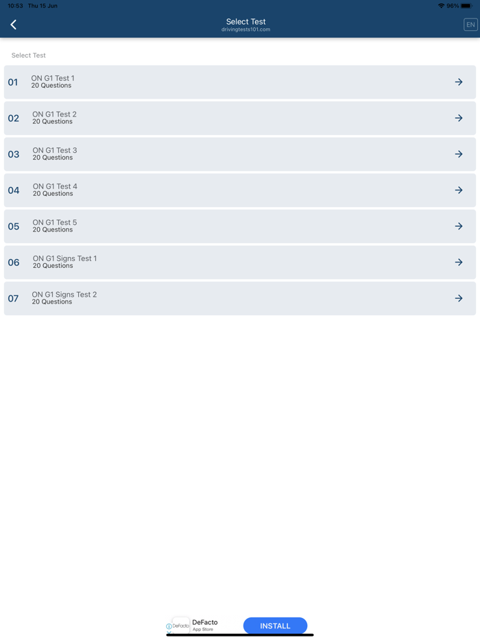 Canadian Driving Tests