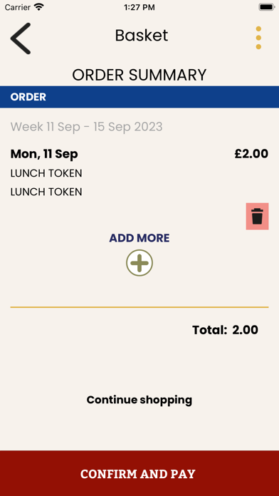 Pembroke Meals Screenshot