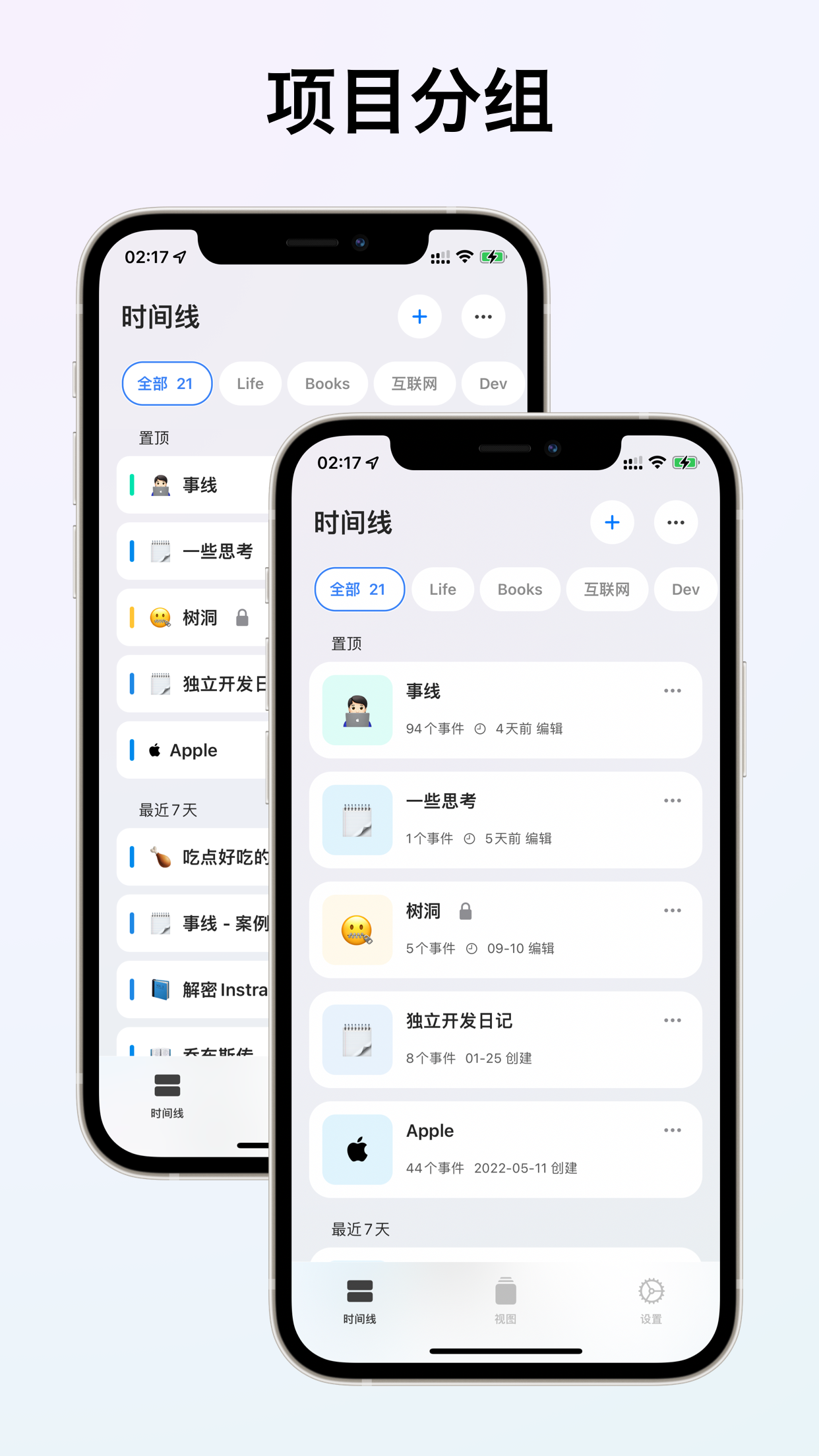 Eventline - Threads of events