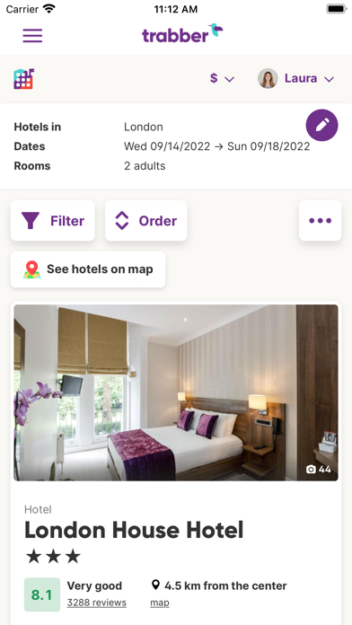 Trabber: Flights, Hotels, Cars Screenshot