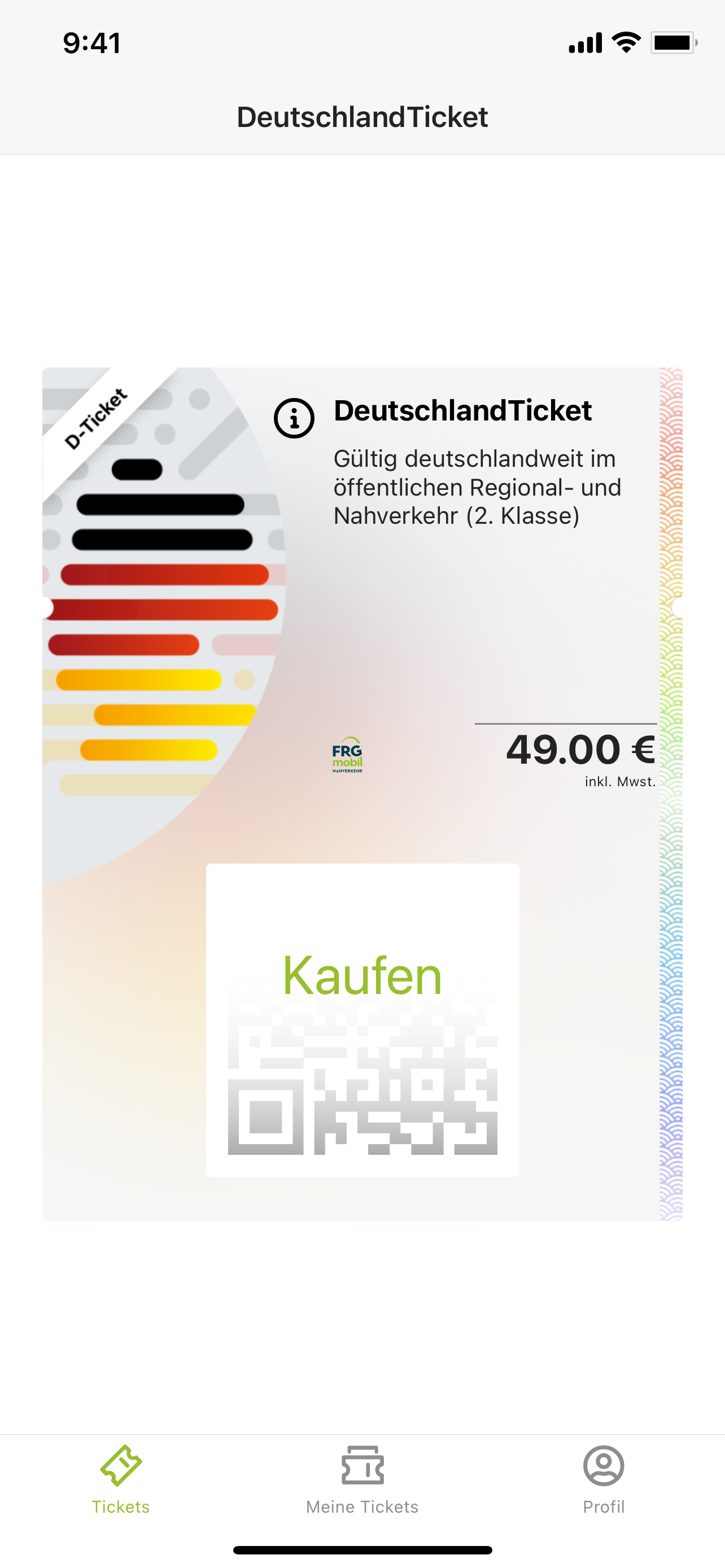 FRGmobil Tickets