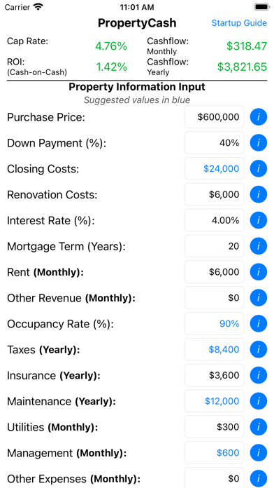 PropertyCash Screenshot