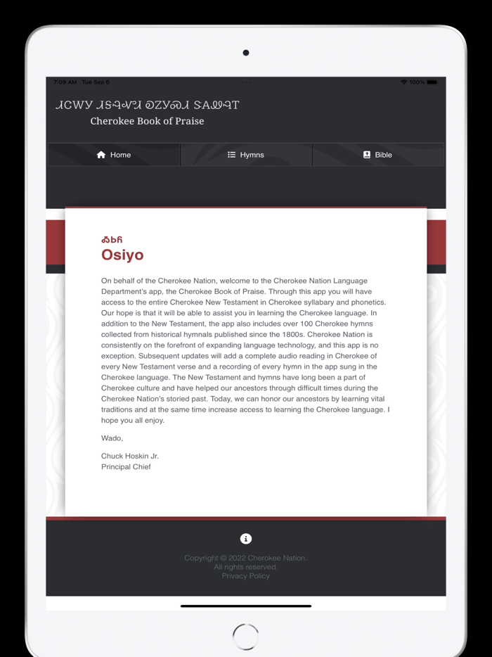 Cherokee Book of Praise