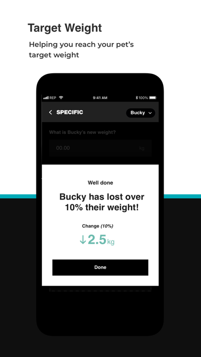 SPECIFIC Weight Management app Screenshot