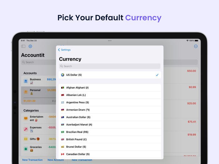 Accountit Budget Tracker