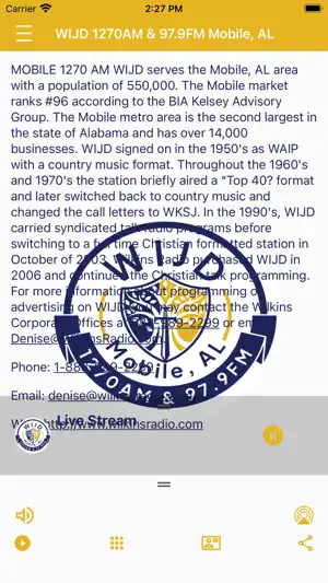 WIJD AM1270 & FM97.9 Radio screenshot 4
