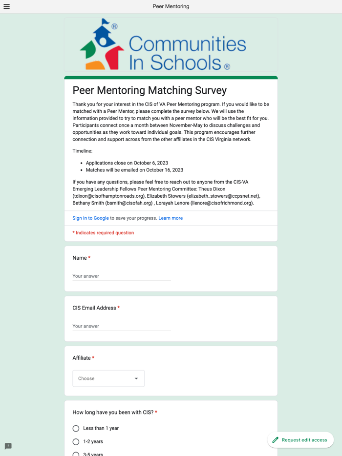 CIS of Virginia Commons