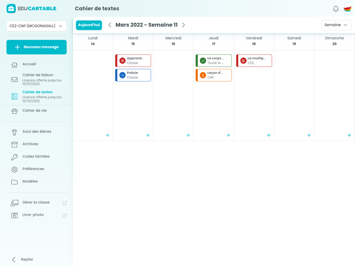 Educartable Enseignants